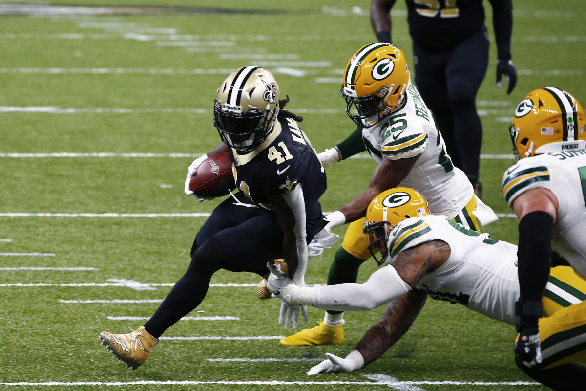 New Orleans Saints running back Alvin Kamara (41). Credit: USA Today 